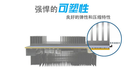 【HCP抗刺穿IC芯片专用导热硅胶垫片 背矽胶布导热硅胶垫】价格_厂家_图片 -